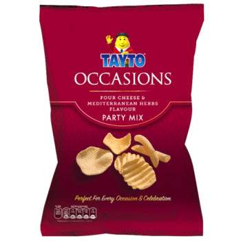 Occasions Four Cheese & Mediterranean Herbs Flavour Party Mix 100g