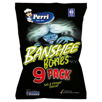 Perri Salt & Vinegar Flavour Banshee Bones 9 x 17g