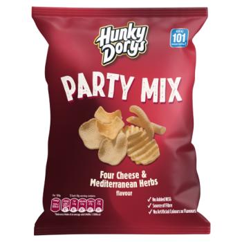Hunky Dorys Party Mix Four Cheese & Mediterranean Herbs Flavour 90g