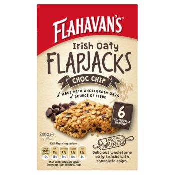 Flahavan's Irish Oaty Flapjacks Choc Chip 6 x 40g (240g)
