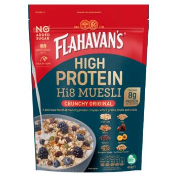 Flahavan's High Protein Hi8 Muesli Crunchy Original 450g