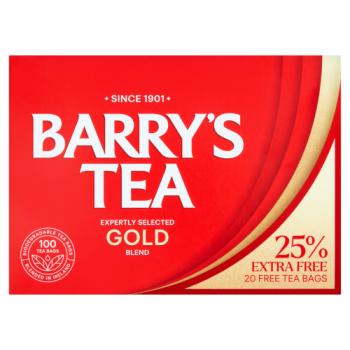 Barry's Tea Gold Blend 100 Tea Bags 313g