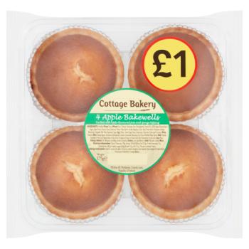 Cottage Bakery 4 Apple Bakewells 175g