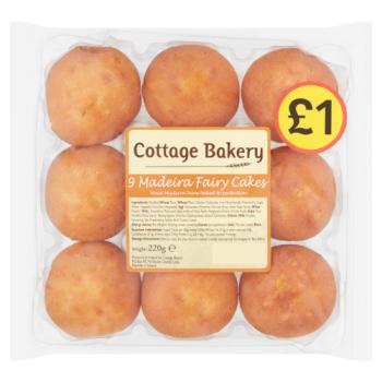 Cottage Bakery 9 Madeira Fairy Cakes 220g