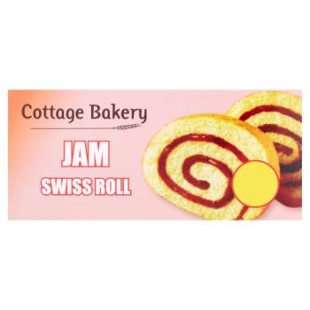 Cottage Bakery Jam Swiss Roll 200g