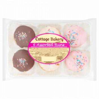 Cottage Bakery 6 Assorted Buns 150g