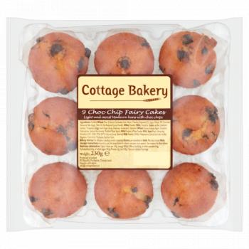 Cottage Bakery 9 Choc Chip Fairy Cakes 230g