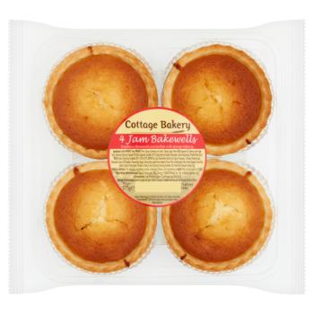 Cottage Bakery 4 Jam Bakewells 175g