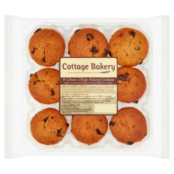 Cottage Bakery 9 Choc Chip Fairy Cakes 230g