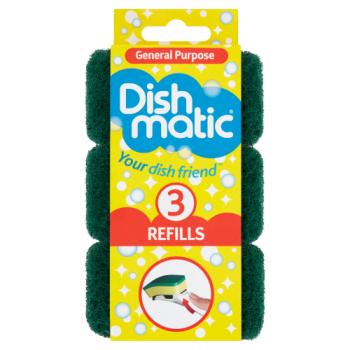 Dishmatic Refill Heads Non Scratch