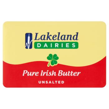 Lakeland Dairies Pure Irish Butter Unsalted 250g