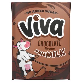VIVA Chocolate Flavour Milk Drink No Added Sugar 200ml