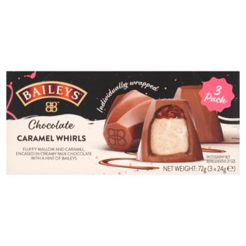 Baileys Chocolate Caramel Whirls 3 x 24g (72g)