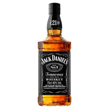 Jack Daniel's Old No. 7 Tennessee Whiskey 70cl PMP £21.99