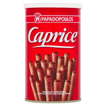 Caprice Delicious Wafer Rolls with Hazelnut and Cocoa Cream 115g