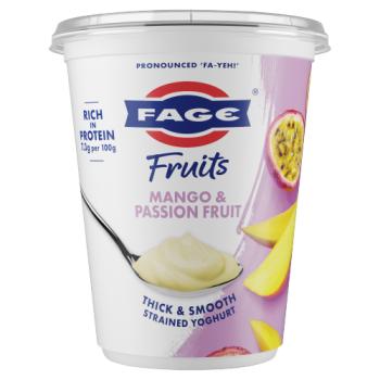Fage Fruits Mango & Passion Fruit Thick & Smooth Strained Yoghurt 380g