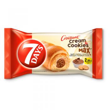 7 Days Cream & Cookies Max Hanzelnut Cream with Pieces of Digestive Cookies Croissant 80g