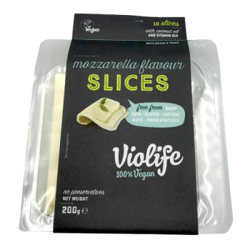 Violife 100% Vegan Mozzarella Flavour Slices 10 Slices 200g 