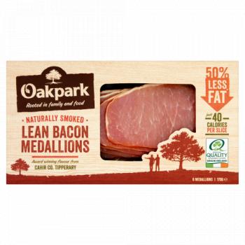 Oakpark 6 Naturally Smoked Lean Bacon Medallions 170g