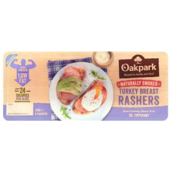 Oakpark 6 Naturally Smoked Turkey Breast Rashers 150g
