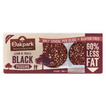 Oakpark 6 Lean & Tasty Black Pudding Slices 180g