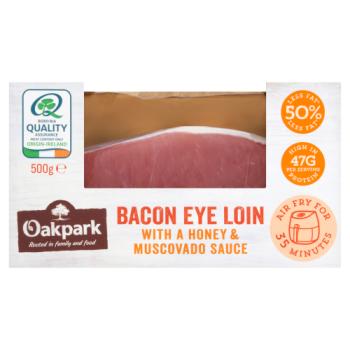 Oakpark Bacon Eye Loin with a Honey & Muscovado Sauce 500g