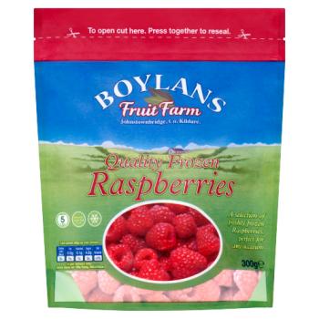 Boylans Fruit Farm Quality Frozen Raspberries 300g