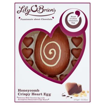 Lily O'Brien's Honeycomb Crispy Heart Egg 370g