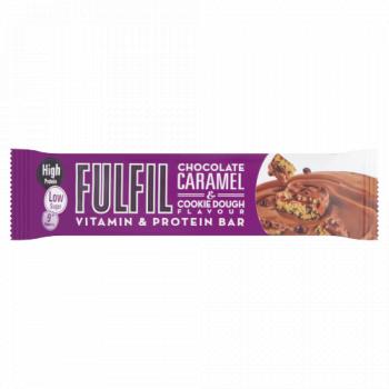 FULFIL Chocolate Caramel Caramel & Cookie Dough Flavour Vitamin & Protein Bar 55g