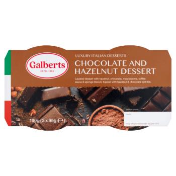 Galberts Chocolate and Hazelnut Dessert 190g