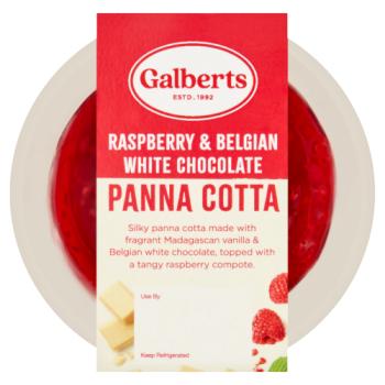 Galberts Raspberry & Belgian White Chocolate Panna Cotta 130g