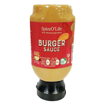 SpiceO'Life Burger Sauce Gluten Free 270g 