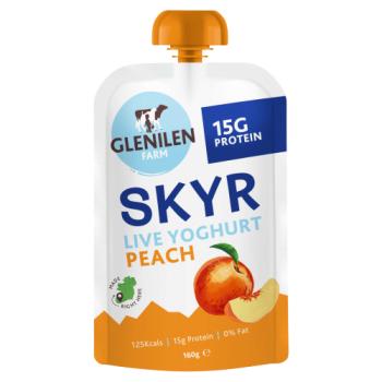 Glenilen Farm Peach Skyr Live Yoghurt 160g