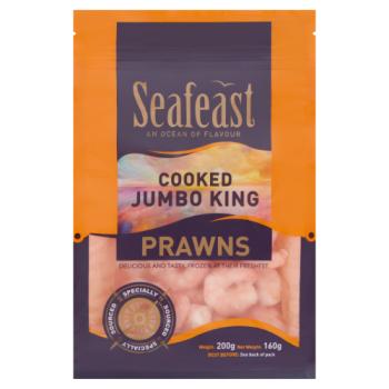 Seafeast Cooked Jumbo King Prawns 160g