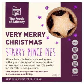 The Foods of Athenry Very Merry Christmas Starry Mince Pies 280g