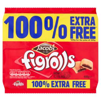 Jacob's Figrolls 100% Extra Free 400g