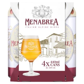 Menabrea Italian Alpine Birra 4 x 440ml