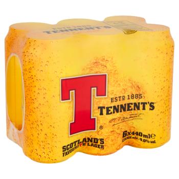 Tennent's Lager Beer 6 X 440ml