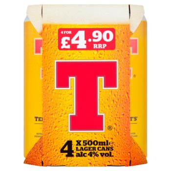 Tennent's Lager 4 X 500ml
