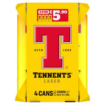 Tennent's Lager 4 x 500ml