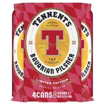 Tennent's Limited Edition Bavarian Pilsner 4 x 440ml