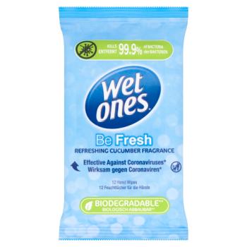 Wet Ones Be Fresh 12 Hand Wipes Refreshing Cucumber Fragrance