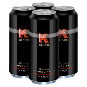K Cider Cans 4 x 500ml