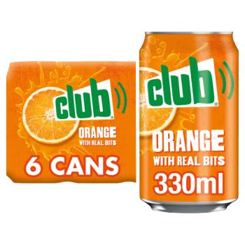 Club Orange with Real Bits 6 x 330ml