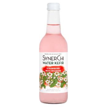SynerChi Water Kefir Strawberry with Rhubarb 330ml
