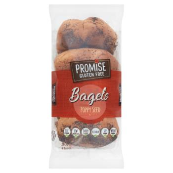 Promise Gluten Free Bagels Poppy Seed 280g