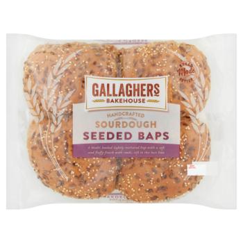 Gallaghers Bakehouse Sourdough Seeded Baps 280g