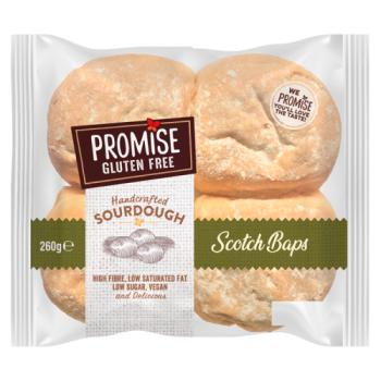 Promise Gluten Free Handcrafted Sourdough Scotch Baps 260g