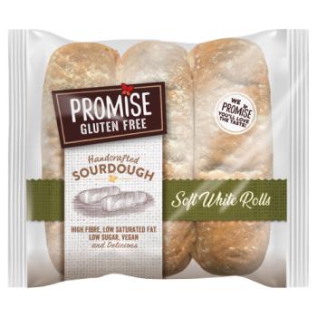 Promise Gluten Free Handcrafted Sourdough Soft White Rolls 210g