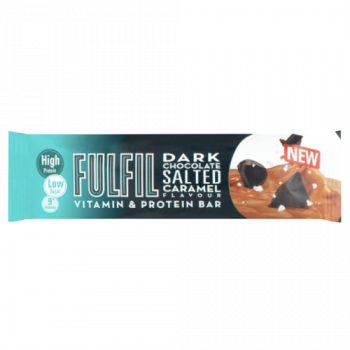 Fulfil Dark Chocolate Salted Caramel Flavour Vitamin & Protein Bar 55g